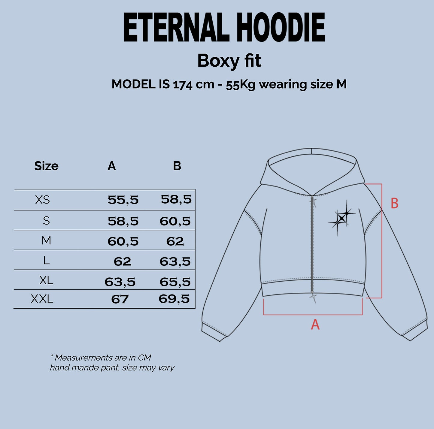 ETERNAL MOON GREY ZIP HOODIE