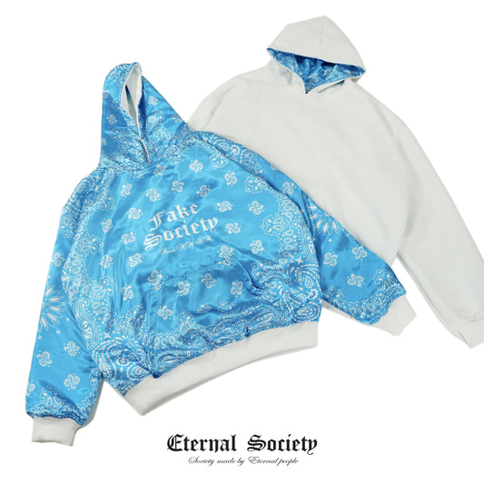 Sky Blue Bandana Hoodie