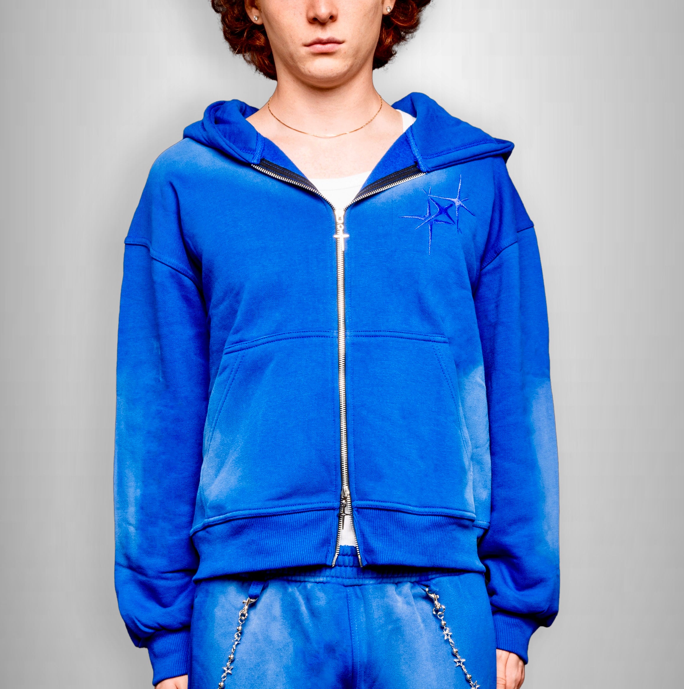 ETERNAL BLU ROYAL ZIP HOODIE