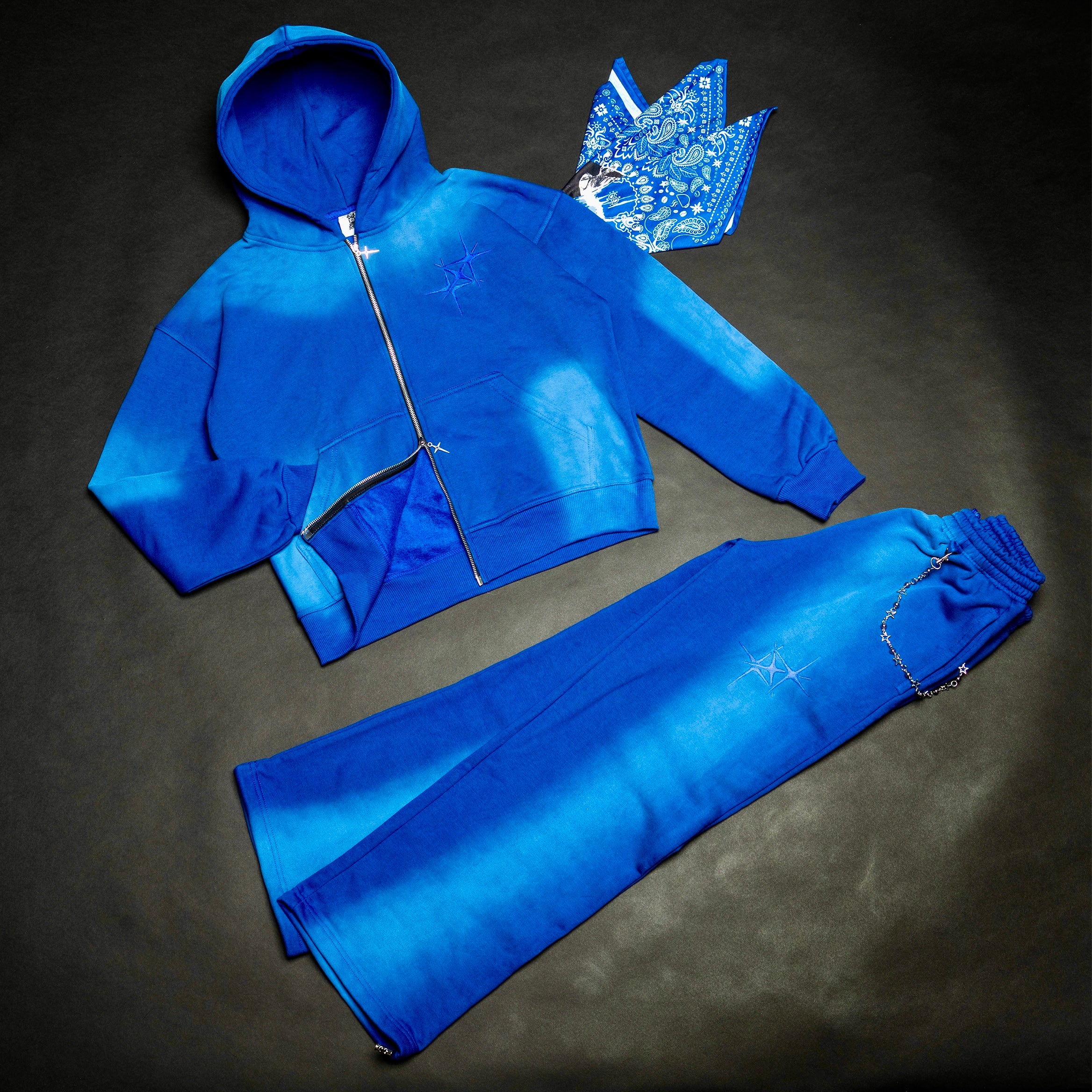 ETERNAL BLU ROYAL ZIP HOODIE