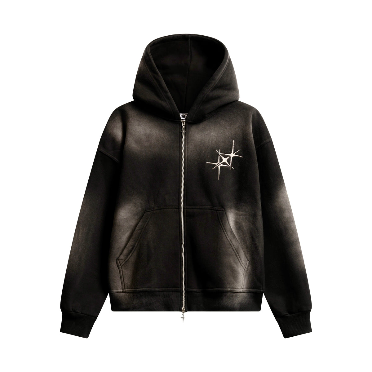 ETERNAL BLACK ZIP HOODIE